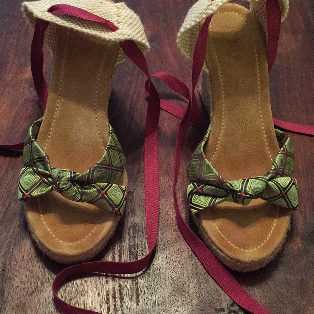 J Crew Espadrille Wedge Sandals